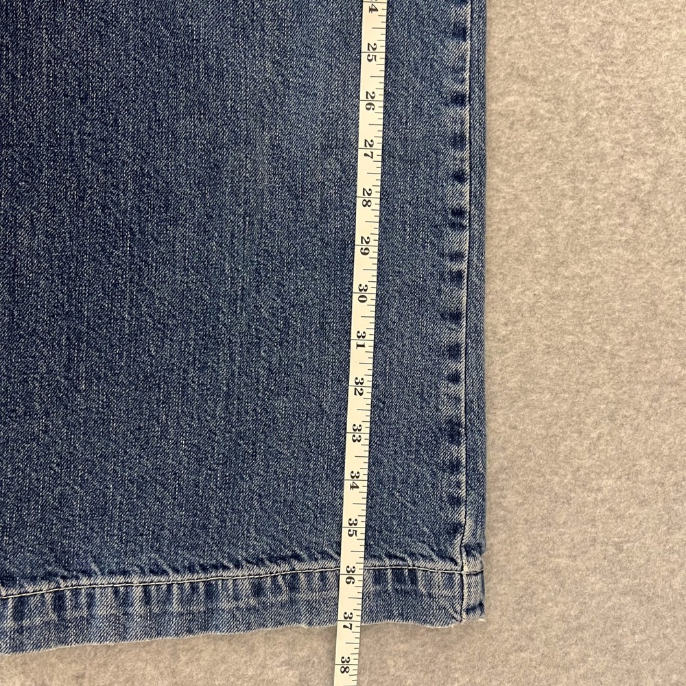 Free People We The Free Indigo Blue Colette High Waisted Wide Leg Jeans Size 26 - Picture 14 of 14
